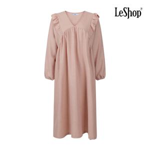 르샵  V넥 러플 무지 원피스 (BPAOP003A)