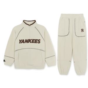 MLB 키즈 아웃도어 베이직 폴라플리스 맨투맨세트(7AS2B0356-50CRS)