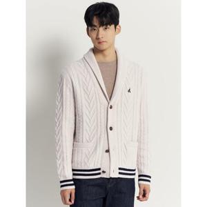 [빈폴멘] 아란 숄넥 카디건  아이보리 (BC5Z5AC440)