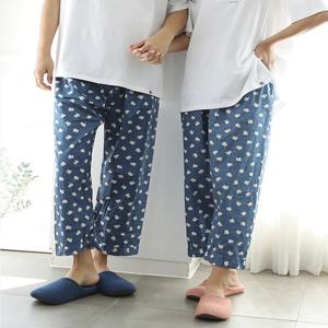 [속옷도둑]순면 특면 커플 잠옷바지 남성 파자마 여성 수면바지