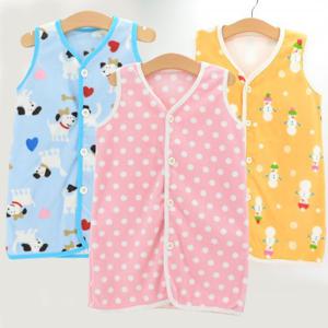 [꼼지]기모 수면조끼 겨울용 유아 실내복