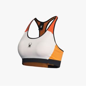 [스파이더] 여성 트레이닝 백 레터 프린트 브라탑 SPGFCNBR251WWHT