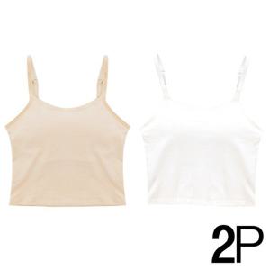 [마이핏]1%2b 1 캡나시 노와이어 일체형브라탑 숏브라탑 S-XXL