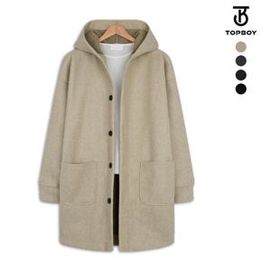 [탑보이][탑보이] 보카 울 오버핏 롱 후드코트 (ADD076)