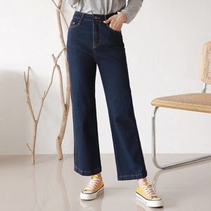 [올리비에스클로젯] 스티치 세미 와이드 데님 팬츠_O2401DP001A