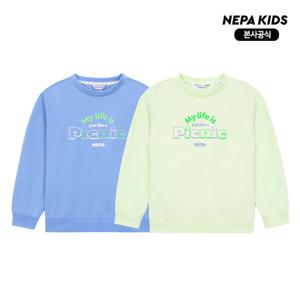 [네파키즈/택가59,000] KKC5309 버터 콜라보 피크닉 맨투맨 본사직영