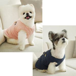 초코펫하우스 강아지패딩 점퍼 하네스 강아지옷 산책왕 패딩