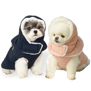 초코펫하우스 강아지패딩 점퍼 하네스 강아지옷 산책왕 패딩