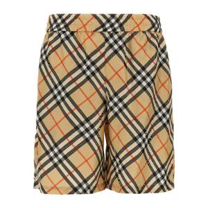 버버리 체크 실크 버뮤다 쇼츠 8091199 SANDIPCHECK