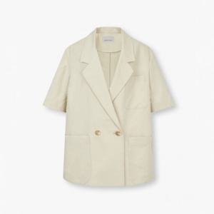 보브  (7155210005) 하프 슬리브 오버핏 더블 자켓