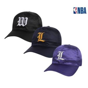 남녀공용 엔비에이 [LAL] 사틴 반커브챙 소프트볼캡 N255AP276P