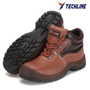 테크라인 TL-602 경량 안전화 지퍼형 가죽제 현장 안전작업화