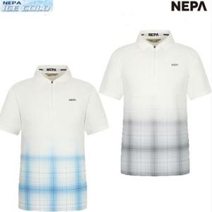 [네파] 남성 반팔 카라 아이스버그 집업 폴로 티셔츠 7J35209