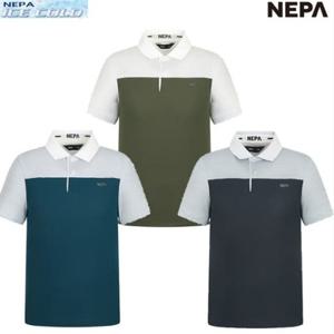[네파] 남성 기능성 카라티 이월상품 스트라이프 블록 폴로 티셔츠 7J35203