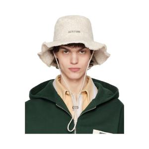 쟈크뮈스 버킷햇 베이지 라 크루아제르 더 아티쇼 버킷햇 251553M140008