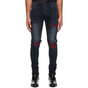 아미리 청바지 인디고 블루 MX1 울트라스웨이드 데님 진 251886M186018