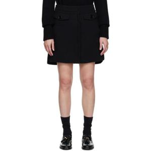 막스마라 미니스커트 블랙 마르타 미니 스커트 232447F090006