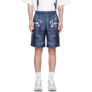 버버리 반바지 블루 샤크 쇼츠 231376M193018