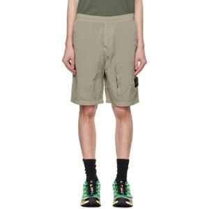 스톤아일랜드 반바지 베이지 L0219 메탈 에코닐 쇼츠 242828M193009