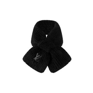 루이비통 온리 LV 미니 컴피 머플러 블랙 M90804