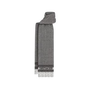 디올 30 몽테뉴 스카프 블랙 화이트 캐시미어 35MON201I001-C089