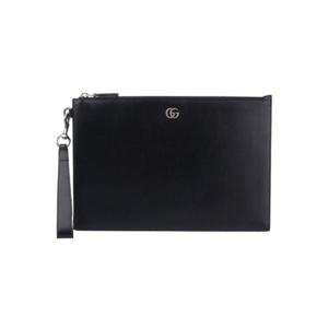 구찌 GG 마몽 레더 파우치 블랙 475317-0YK0N-1000