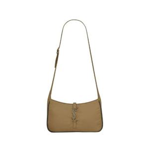 생로랑 르 5 A 7 크로스바디백 에코닐 리제너레이티드 나일론 골든 브라운 블랙 733294-FABI4-2983