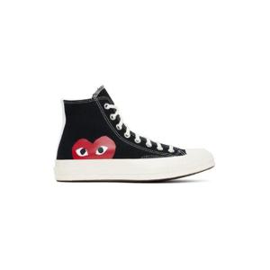 꼼데가르송 스니커즈 블랙 Converse 척 70 하이탑 스니커즈 232246M236003
