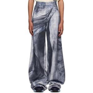 발망 청바지 블루 스태츄 데님 진 231251M186013