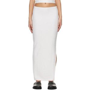아페쎄 롱스커트 오프 화이트 살로메 맥시 스커트 241252F093001
