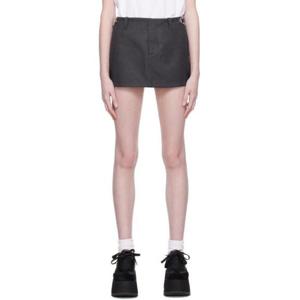 마크제이콥스 미니스커트 그레이 더 푸시락 미니 스커트 231190F090000