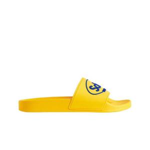 발렌시아가 x 숄 풀 슬라이드 샌들 옐로우 블루 689031W1SA77040