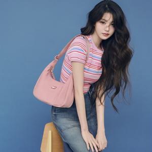 타미진  장원영 썸머캠페인 여성 클레어 유틸리티 데님 미디 스커트 (T32F6NFS10TWT1)