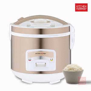 키친플라워 6인용 취사 보온 전기밥솥 불소수지코팅 내솥 입체가열방식 전기보온밥솥 전기밥통