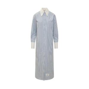 Thom Browne 스트라이프 버튼업 셔츠 드레스 FDSE70C00572 450 TP944137443