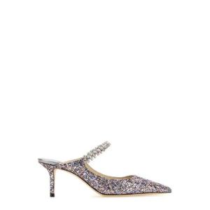 Jimmy Choo Bing 65 장식 포인티드 토 뮬 BING65CBF SPRINKLEMIX TP944720344