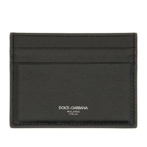 돌체앤가바나 블랙 가죽 슬림 카드 지갑 BP0330 AV95680999