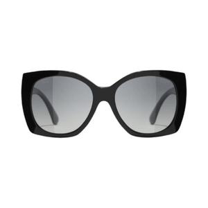 샤넬 스퀘어 선글라스 아세테이트   블랙 프레임 아시안 핏 A71589-X02016-S2218-EXOR5519-A-622-S8