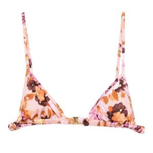 끌로에 플로럴 패턴 앤틱 핑크 트라이앵글 비키니 상의 CH25AMB