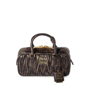 미우미우 아카디 마틀라세 레더 토트 백 5BB142VOONAF6Q