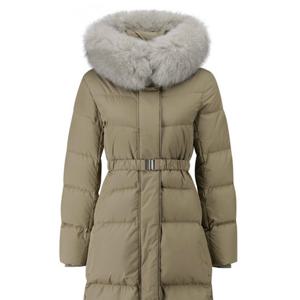 [쥬크]디테쳐블 폭스퍼 벨티드 구스 롱 다운_Z244PSG322