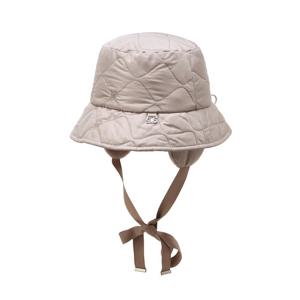 닥스 골프 여성 25FW PREMIUM 세피아 자수 퀼팅 귀달이 패딩햇 DNHE5F755S2