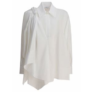 [GIVENCHY] 라프리마 여성 셔츠 위드 보우 BW61H51634 100 화이트 /3