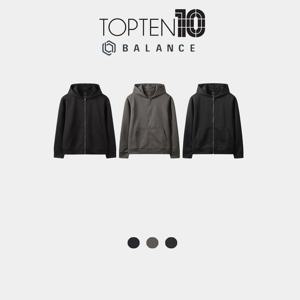 [탑텐밸런스] 남성 스웨이드 터치 후드 집업 MBG5TC1250 BS
