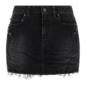 발렌시아가 시티 스톤워시 데님 미니 스커트 852324TTW67 1037