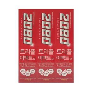 [뷰티 (기타)]2080 트리플이펙트치약 스트롱민트 120g 3입