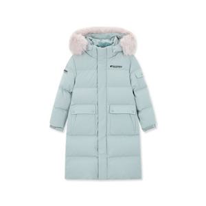 디스커버리키즈패딩 XQD DKDJ81036-DMS 키즈 프리미엄 퍼 구스다운 롱패딩