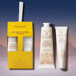 록시땅 [기프트] 2025 홀리데이 뉘 페스티브 퍼퓸드 핸드 앤 립 듀오 세트