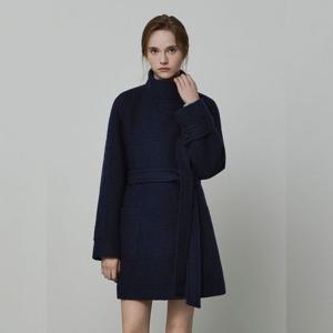 잇미샤 하이넥 벨티드 하프 울 코트 ITPBWHC730