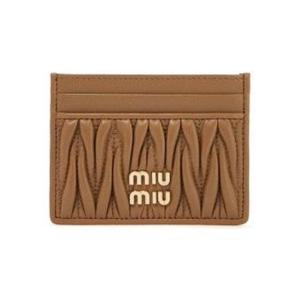 미우미우 마테라쎄 여성 카드지갑 5MC076 AFPP F098L 브라운 [국내발송]